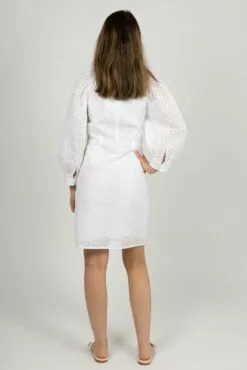 Second Female Calendula Dress - White -Second Female Salg 55742 1001 mod CalendulaDress White 2