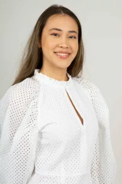 Second Female Calendula Dress - White -Second Female Salg 55742 1001 mod CalendulaDress White 3