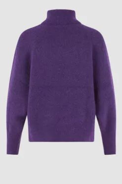 Second Female Brook Knit Oversize T-Neck - Tillandsia Purple -Second Female Salg 55762 3122 17 700x a3c8583b 34b6 46e3 be21 63e3e0667127