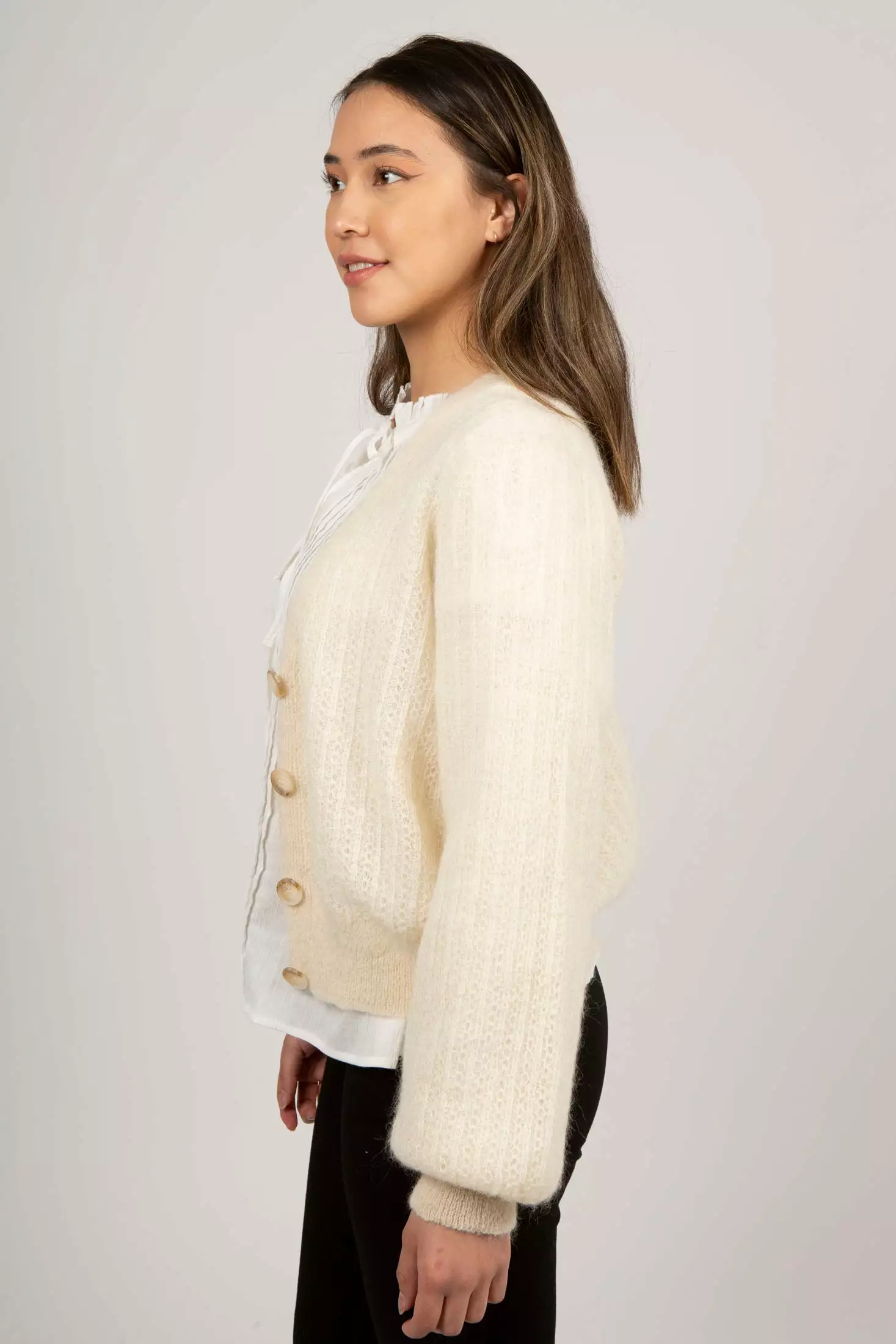 Second Female Arndis Knit Cardigan - Brazilian Sand 3 Second Female Arndis Knit Cardigan - Brazilian Sand - Bilde 3