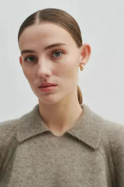 Second Female Brook Knit Collar - Weathered Teak -Second Female Salg 56127 6101 13 600x 048b341a 937b 408a 8fd0 7a2aec678d3a