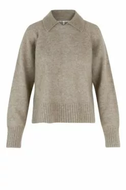 Second Female Brook Knit Collar - Weathered Teak