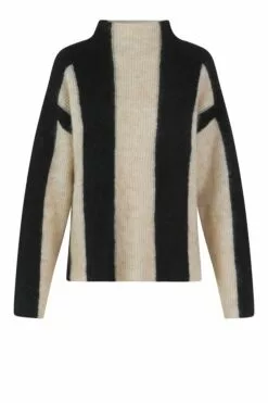 Second Female Hertha Knit T-Neck - Black