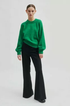 Second Female Brookline Knit O-Neck - Green Tambourine -Second Female Salg 56194 4083 14 600x f5581afc bb6d 4fa9 be71 e177bf01b8e8