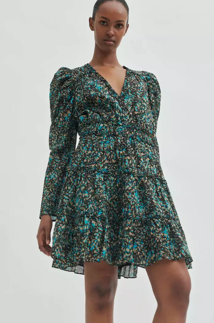 Second Female Pheasant Waist Dress - Tropical Green 3 Second Female Pheasant Waist Dress - Tropical Green - Bilde 3