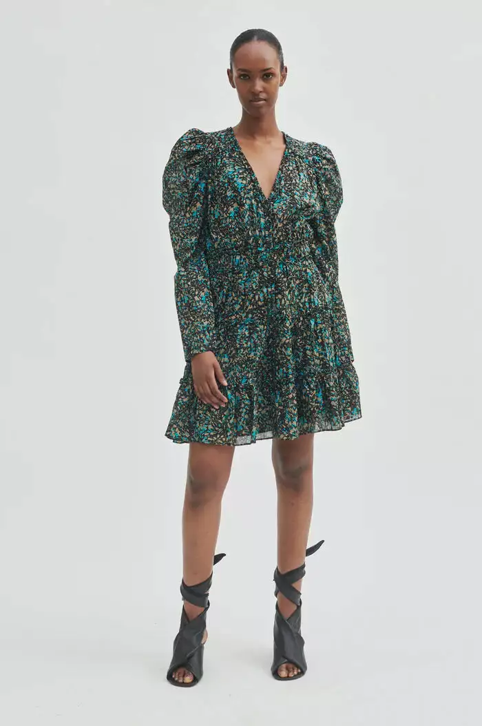 Second Female Pheasant Waist Dress - Tropical Green 9 Second Female Pheasant Waist Dress - Tropical Green - Bilde 9