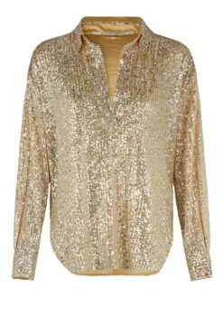 Second Female Shine On Blouse - Silver