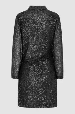 Second Female Shine On Wrap Dress - Black -Second Female Salg 56648 8001 12 700x f94ad399 083a 44c6 989c bfc3ed570ddd