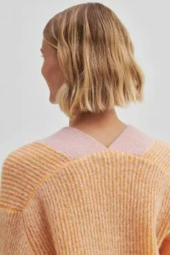 Second Female Vibse Knit V-Neck - Apricot -Second Female Salg 56679 2011 14
