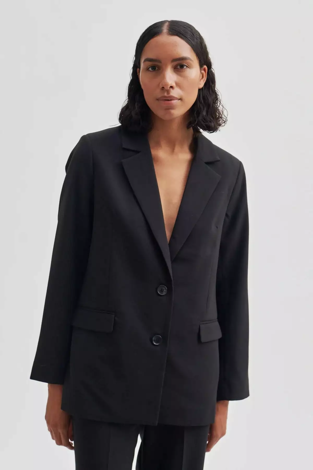 Second Female Evie Classic Blazer - Black 2 Second Female Evie Classic Blazer - Black - Bilde 2