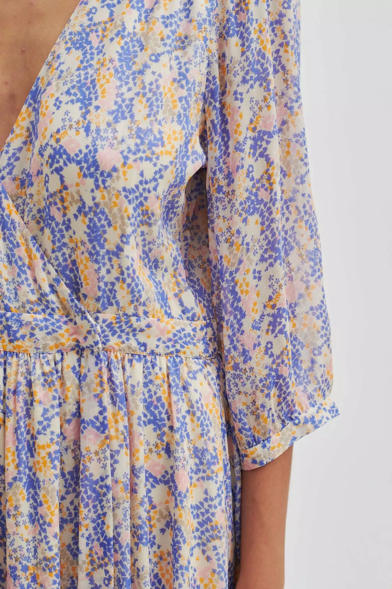 Second Female Poppi Midi Dress - Amparo Blue 5 Second Female Poppi Midi Dress - Amparo Blue - Bilde 5