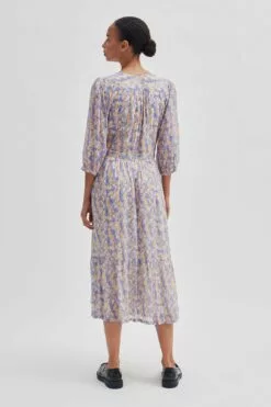 Second Female Poppi Midi Dress - Amparo Blue 11 Second Female Poppi Midi Dress - Amparo Blue -Second Female Salg 56817 5100 15