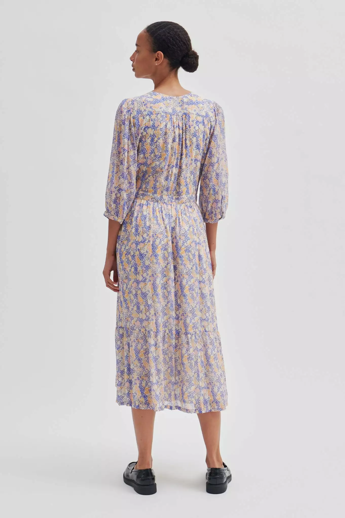 Second Female Poppi Midi Dress - Amparo Blue 6 Second Female Poppi Midi Dress - Amparo Blue - Bilde 6