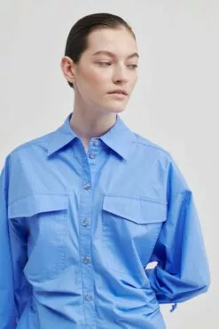 Second Female Enara Dress - Cornflower Blue -Second Female Salg 56825 5087 12