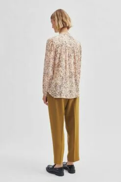 Second Female Cosmos Shirt - Dark Chalk -Second Female Salg 56857 1033 14