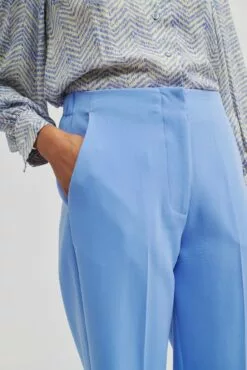 Second Female Levien Classic Trousers - Cornflower Blue 8 Second Female Levien Classic Trousers - Cornflower Blue -Second Female Salg 56962 5087 12