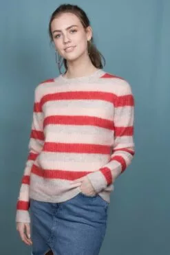 Second Female Stella Knit O-Neck - Valiant Poppy -Second Female Salg 628QvjtkTZiWoUmcztc5 IMG 4505