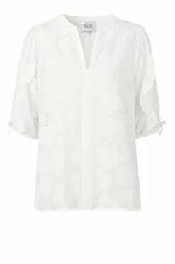 Second Female Mila SS Blouse - White Alyssum