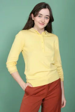 Second Female Ursula Knit Polo - Sunshine -Second Female Salg 7lz7F1bRdusM0H8ADKms IMG 0739