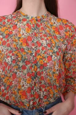 Second Female Bloom Blouse - Blazing Orange -Second Female Salg 9AP5Lb2MQayEnbvcLeLB IMG 6052