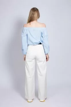 Second Female Veras No Shoulder Blouse - Little Boy Blue -Second Female Salg 9m4QEp5SYWHQvvzKHjcC IMG 5593