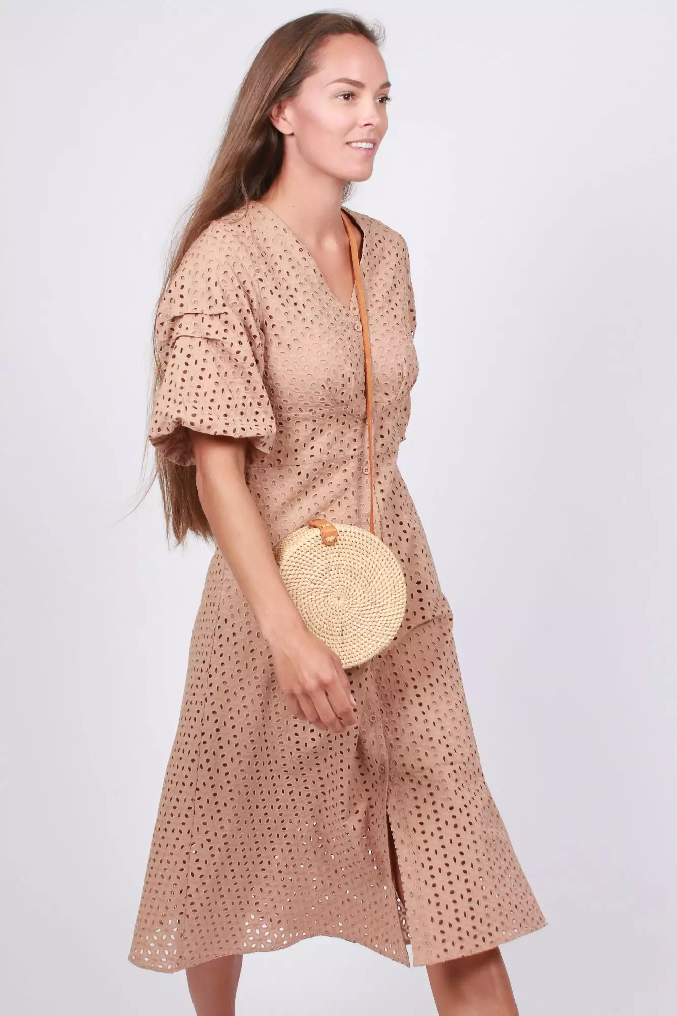 Second Female Milly SS Dress - Praline 6 Second Female Milly SS Dress - Praline - Bilde 6