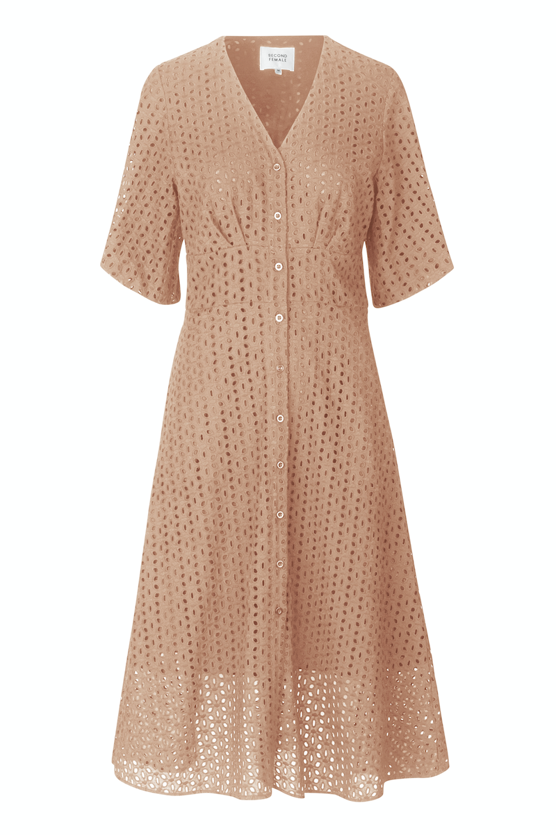 Second Female Milly SS Dress - Praline 1 Second Female Milly SS Dress - Praline