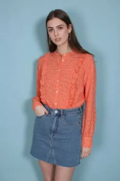 Second Female Leslie Shirt - Scarlet Ibis -Second Female Salg CljEIttGScecoUswvQxH IMG 6188