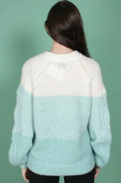 Second Female Nord Knit O-neck - Aqua Haze -Second Female Salg DwQrdaKmRYSnncoLZmCC IMG 0900