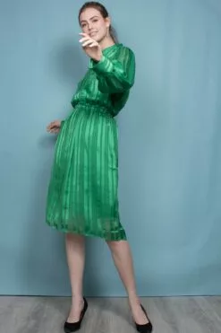 Second Female Telinna Dress - Medium Green -Second Female Salg FtbMSiaYRlqlOlHs1god IMG 4573