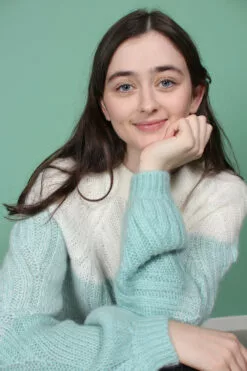 Second Female Nord Knit O-neck - Aqua Haze -Second Female Salg HIUkD4w0S4efPayCMnPn IMG 0898