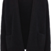 Second Female Brook Knit Short Cardigan - Black