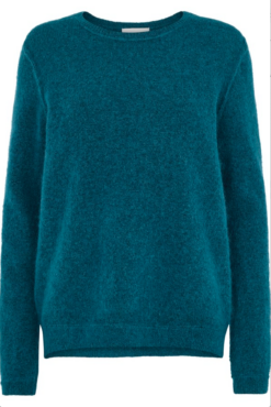 Second Female Brook Knit Raw O-neck - Fanfare