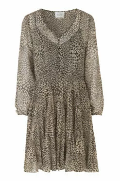 Second Female Real LS Short Dress - Black