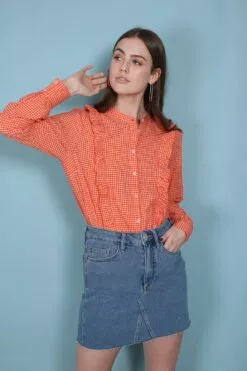 Second Female Leslie Shirt - Scarlet Ibis -Second Female Salg P0dCUh06RxKA0IXAMI8N IMG 6193