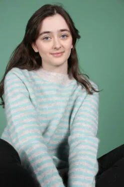 Second Female Amaris Knit O-neck - Aqua Haze -Second Female Salg SrjUVSyVSsibsOEAUjQV IMG 0933