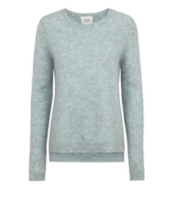 Second Female Brook Knit New O-neck - Aqua Haze