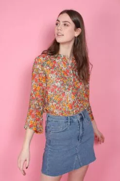 Second Female Bloom Blouse - Blazing Orange -Second Female Salg W6uqapTNSSC8yydXvOWT IMG 6044