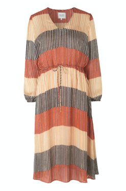 Second Female Board LS Midi Dress - Apricot Brandy