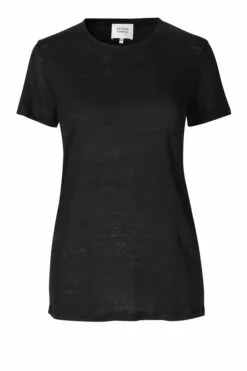 Second Female Peony O-neck Tee - Black