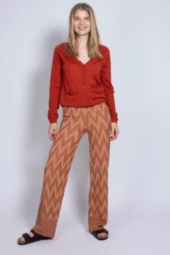 Second Female Bea Knit Trousers - Autumn Leaf -Second Female Salg Wq7BzKKhSyQ3T22NFYSP IMG 5558