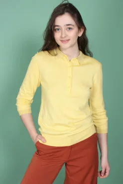 Second Female Ursula Knit Polo - Sunshine -Second Female Salg XUhFKSi5SUSsdomETLwz IMG 0725
