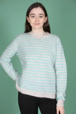 Second Female Amaris Knit O-neck - Aqua Haze -Second Female Salg YMgU9rIfQui7lMPdsdal IMG 0921