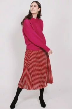 Second Female Minelli Knit Loose O-Neck - Fuchsia Red -Second Female Salg bl25iqNxR1CdPsH8mPuM C00D090F B71E 48D2 A660 57C09FB24605