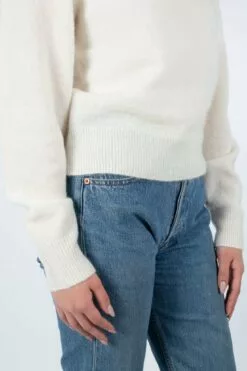 Second Female Brook Knit Volumen O-Neck - Off White -Second Female Salg c4dc7b19 a8df 4785 8742 c76a73651bff