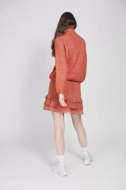 Second Female Ambra Knit T-neck - Carnelian -Second Female Salg cYod6S2LQ3y05YfU198v Photo 23 09 2018 16 19 03