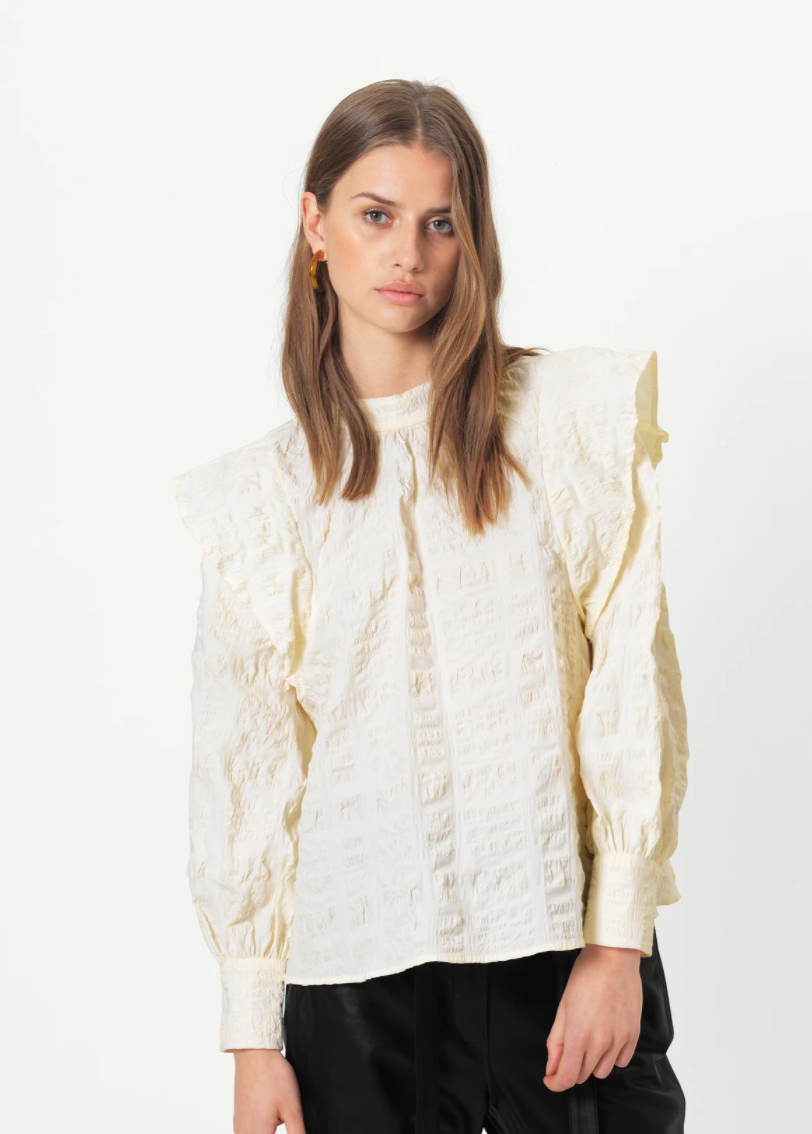 Second Female Kale Blouse - Antique White 3 Second Female Kale Blouse - Antique White - Bilde 3