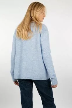 Second Female Brook Knit New Short Cardigan - Brunnera Blue -Second Female Salg f37362e9 de3b 475f 8a6f 3d5116d5ac31