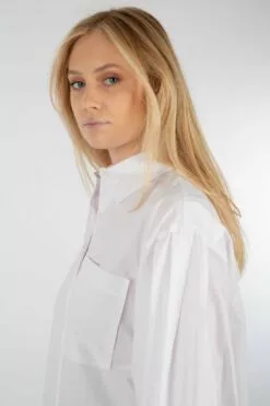 Second Female Larkin New Shirt - White -Second Female Salg f4e46c3e b56c 4ada 9ff0 4a9f070c381e