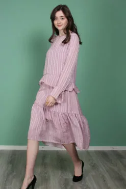 Second Female Honey Midi Dress - Fair Orchid -Second Female Salg fM5TacTUQze9VtuCPX9M IMG 0439